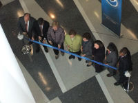 Just prior to ribbon cutting from above.