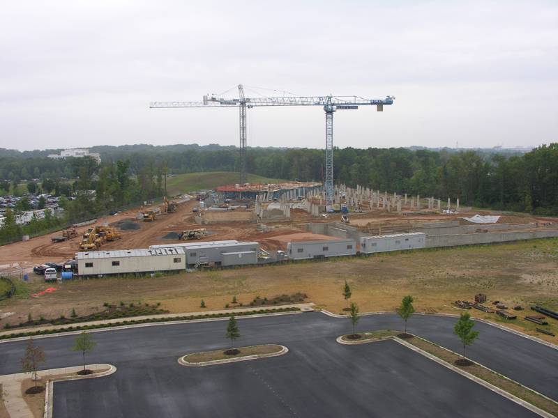 View of entire construction site