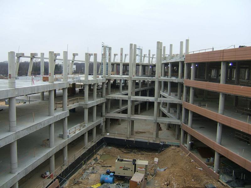 View of atrium from outside
