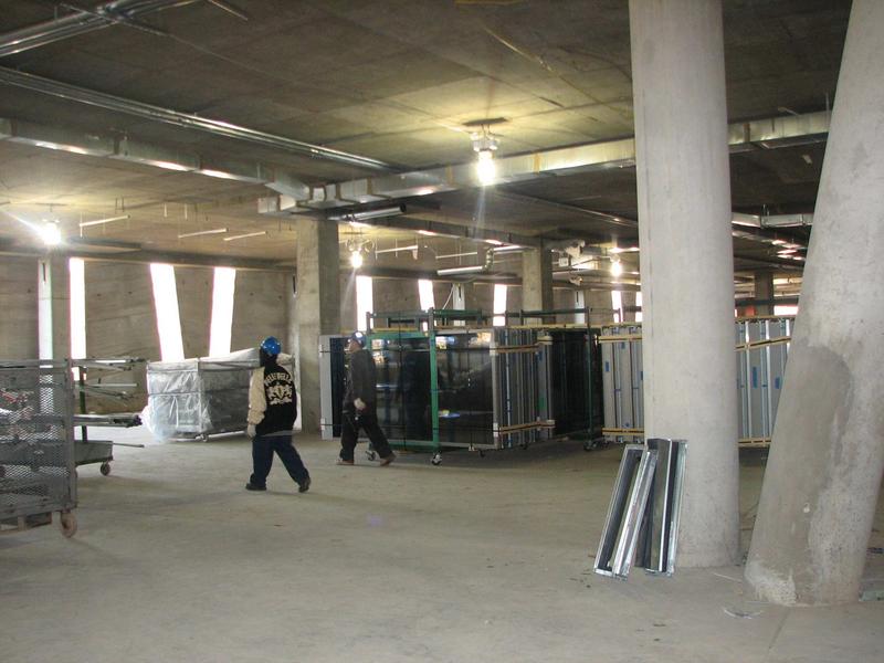 Interior of first floor in data center area