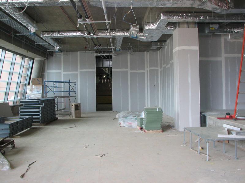West end of library space on first floor