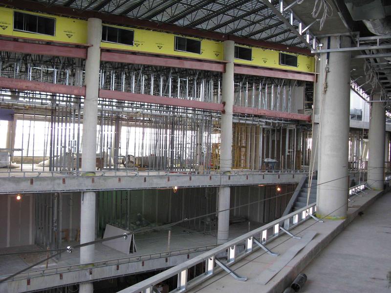 Construction of conference rooms on third and fourth floors