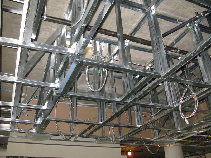 Skylight on second floor of two story data center