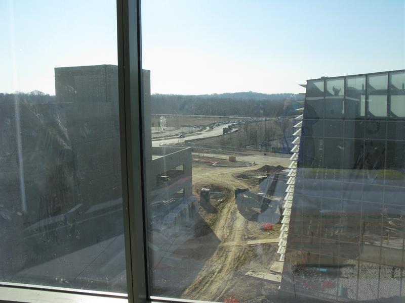 View from one of the fourth floor training rooms