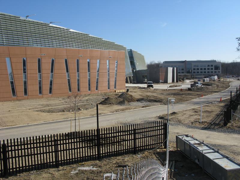 Front of NCWCP looking east; UMD building in the background
