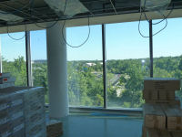 A nice summertime view from the 4th floor operations area looking northward. 
