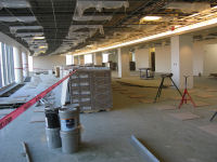 Work continues in the fourth floor HPC-OPC operations area