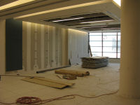 Meeting rooms in conference center area next to auditorium.