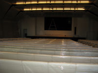 Auditorium. View from the back towards the stage.