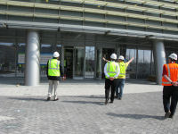 Main entrance of NCWCP with all doors installed.