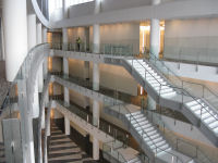View of atrium from the 4th floor